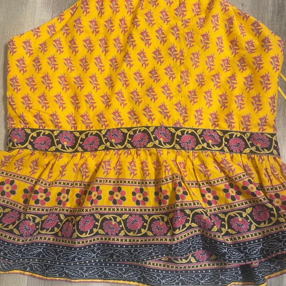 NWT J Crew Halter peplum top in sunny block print size Large - Picture 13 of 15